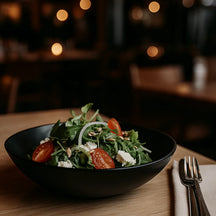 Studio Tavola Diepe Borden Black Tie ø 21 cm - 6 stuks