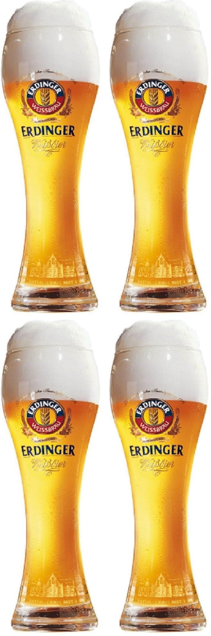 Erdinger Bierglazen Weizen 500 ml - 4 stuks