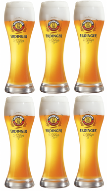 Erdinger Bierglazen Weizen - 500 ml - 6 stuks
