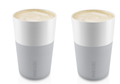 Eva Solo Latte Macchiato Beker Marble Grey 360 ml - 2 Stuks