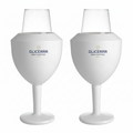 GLICERRR Wijnglas koeler en houder set + glas - 2 stuks
