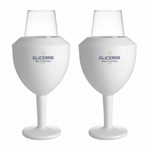GLICERRR Wijnglas koeler en houder set + glas - 2 stuks