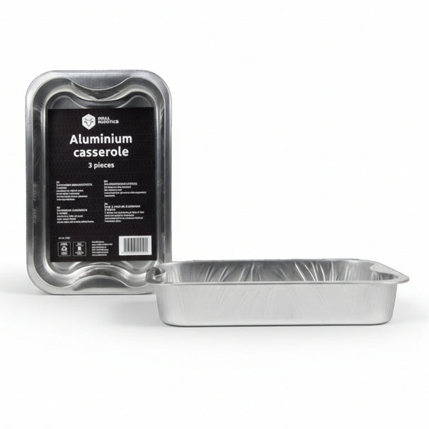 Cookinglife Grill BBQ Aluminium Bakjes / BBQ Grill Tray - 30 x 20 cm - 3 stuks