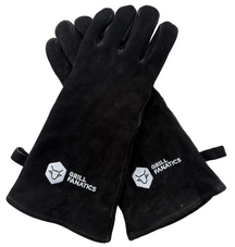 Cookinglife Grill BBQ Handschoenen / Ovenhandschoenen Zwart Leer 500 °C - 2 stuks