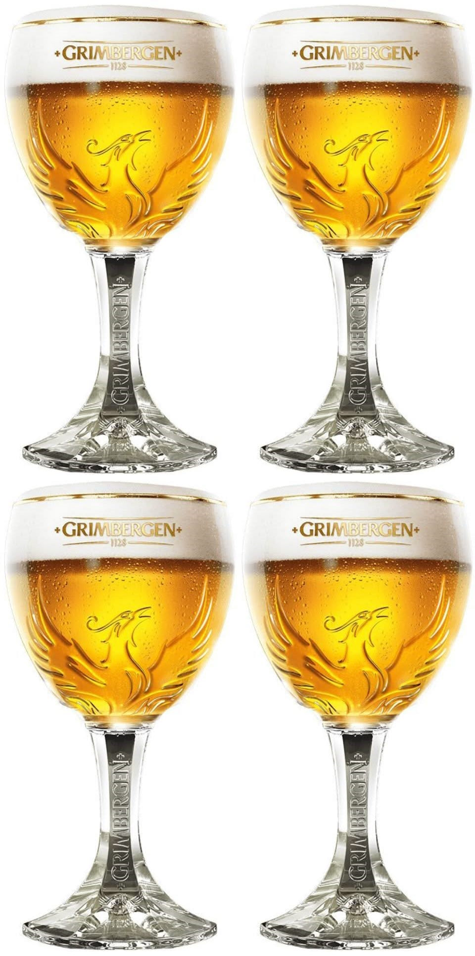 Grimbergen Bierglas op Voet 330 ml - 4 stuks