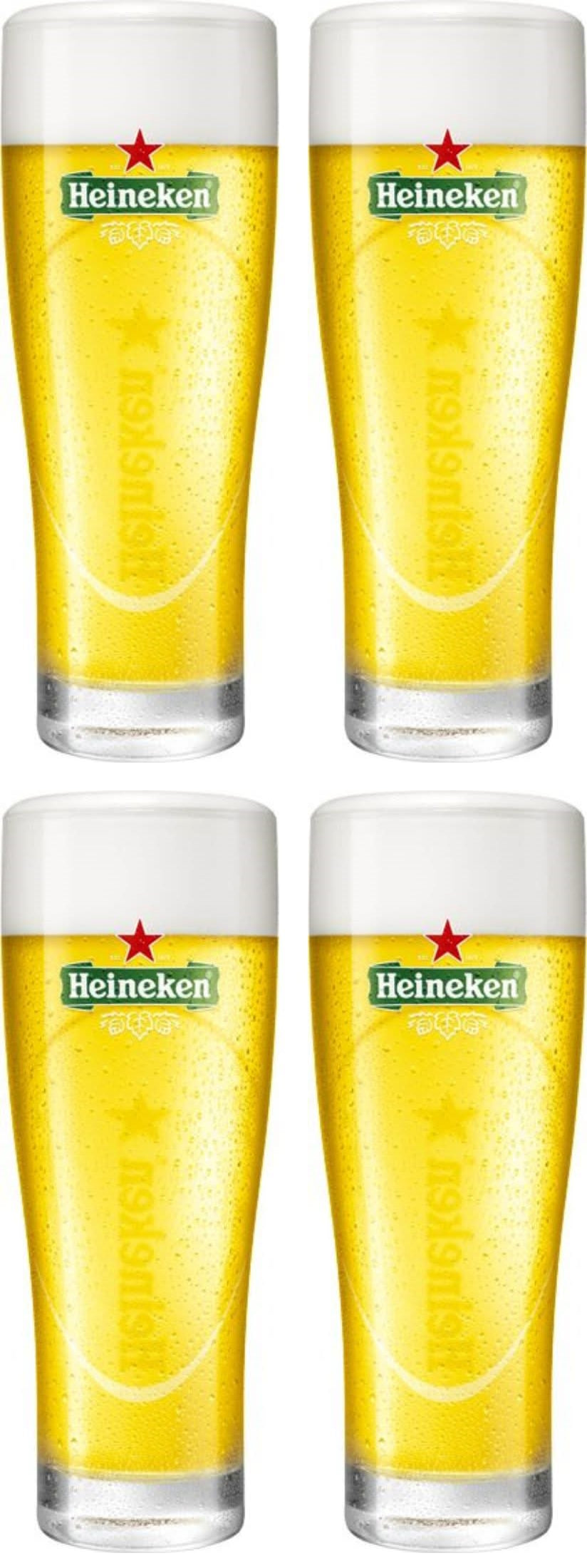 Heineken Bierglas Ellipse 250 ml - 4 stuks