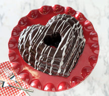 Nordic Ware Tulband Bakvorm Tiered Heart Bundt Koper 27 x 25 cm / 2.8 liter