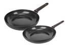 Cookinglife Koekenpannenset Black Cera - ø 24 & 28 cm - keramische anti-aanbaklaag - geschikt voor alle warmtebronnen