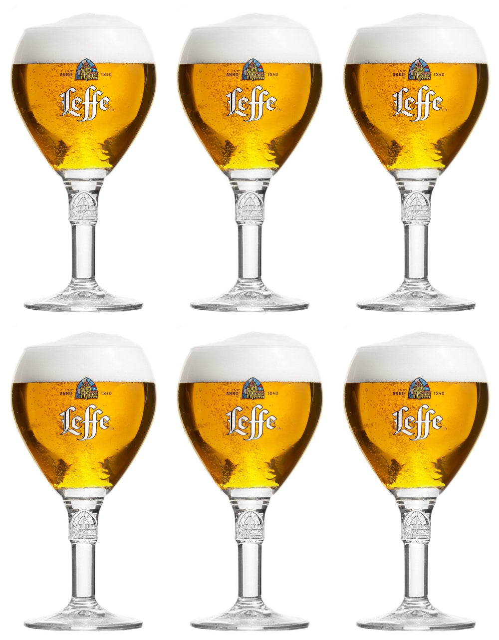 Leffe Bierglazen - 250 ml - 6 stuks