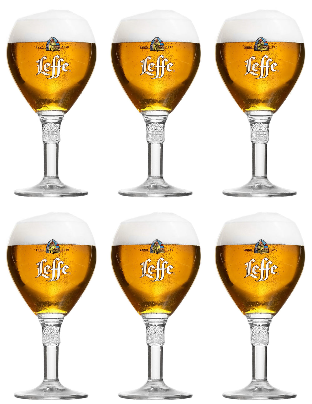 Leffe Bierglazen - 330 ml - 6 stuks