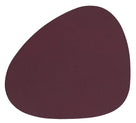 LIND DNA Onderzetter Nupo - Leer - Plum - 13 x 11 cm