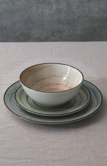 Cosy & Trendy Serviesset Sintra Ivy Green - 16-delig / 4 personen - 4 dinerborden, 4 ontbijtborden, 4 diepe borden en 4 kommen