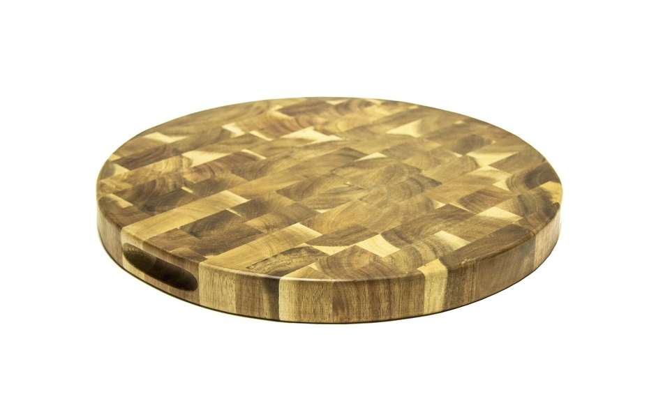 Wartmann Snijplank Acacia Hout - Schaakbord - Rond ⌀ 30.5 cm