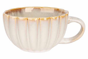 Cosy & Trendy Koffiekopjes met Oor Astera Pearl Beige - ø 12 cm / 450 ml - 4 Stuks