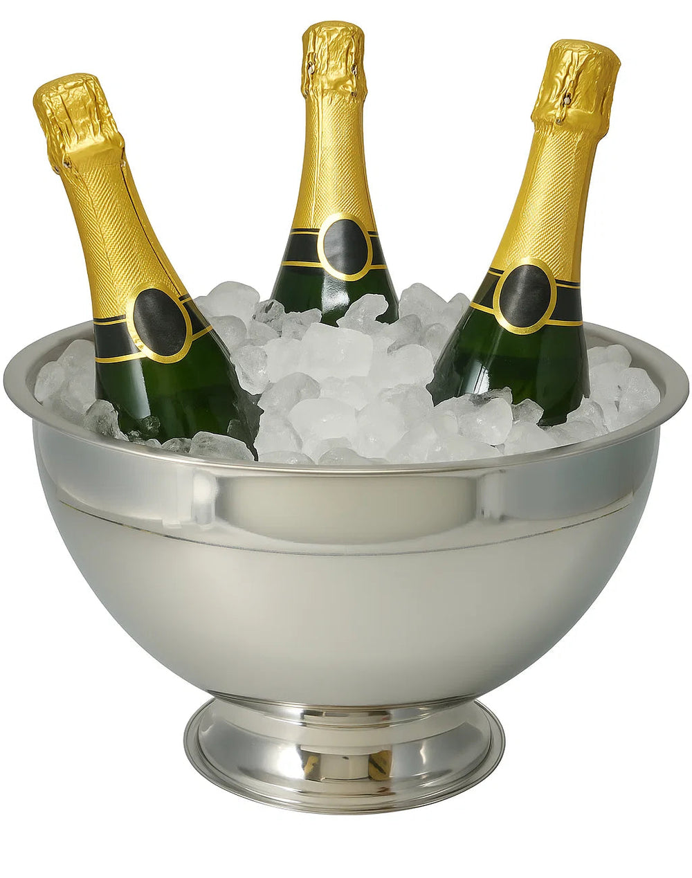 Cookinglife Champagneschaal - Oliebollenschaal - Champagne Emmer - Brushed RVS ø 30 cm