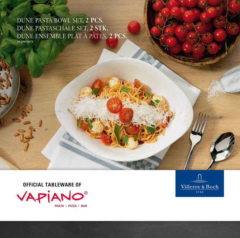 Villeroy & Boch Pastaborden Vapiano - 27 x 20 cm - 2 stuks