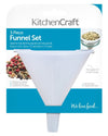 KitchenCraft Trechterset (ø 6.5, ø 8 en ø 10 cm) 3-Delig