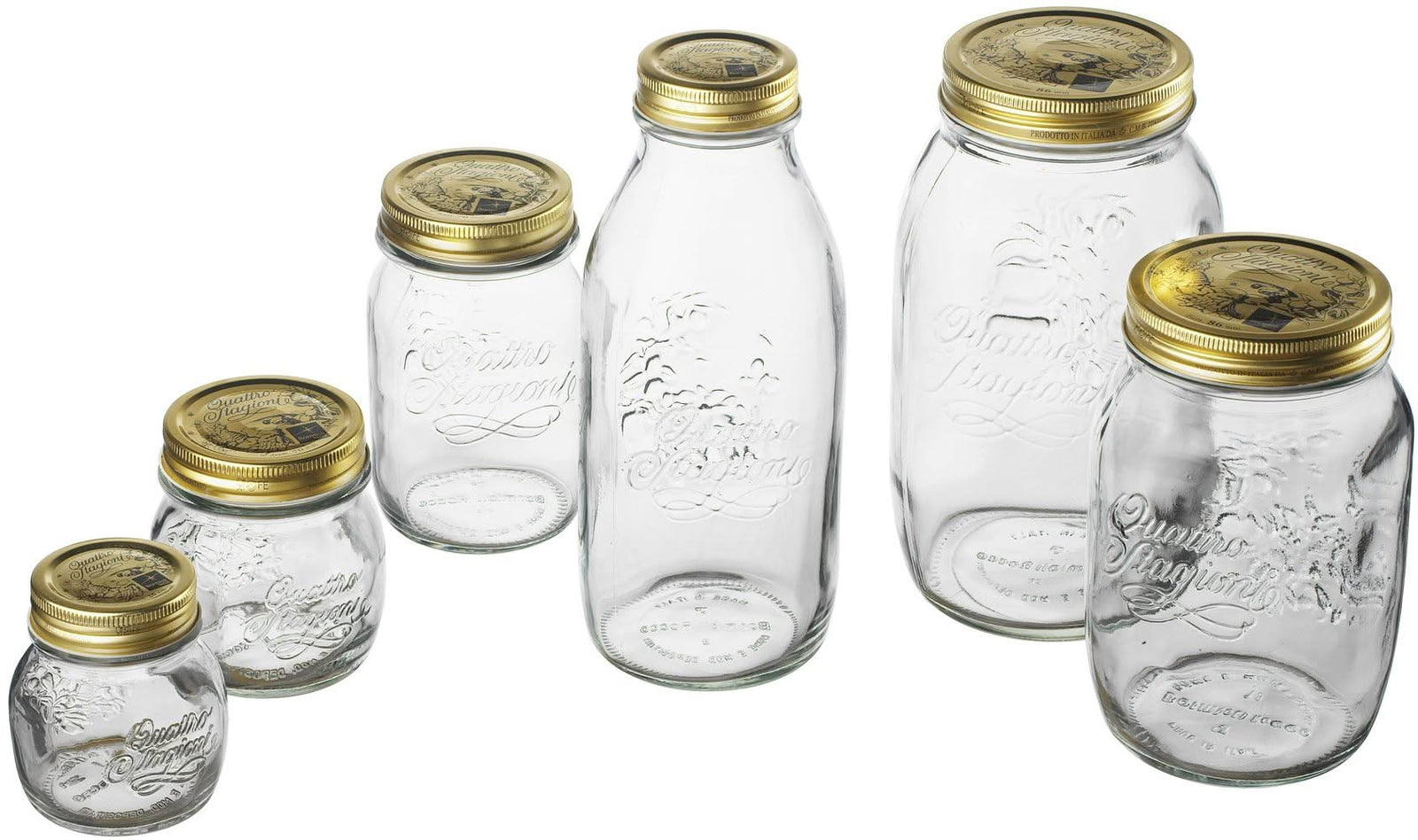 Borioli Rocco Quattro Stagioni Jar – .50L // 17 oz – Juego de 4 piezas Borioli Rocco Quattro Stagioni Jar – .50L // 17 oz – Juego de 4 piezas
