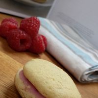 Gember-frambozen whoopies