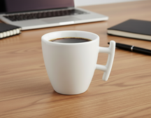 BonBistro Koffiekop Yong Squito 170 ml - Wit - 6 stuks