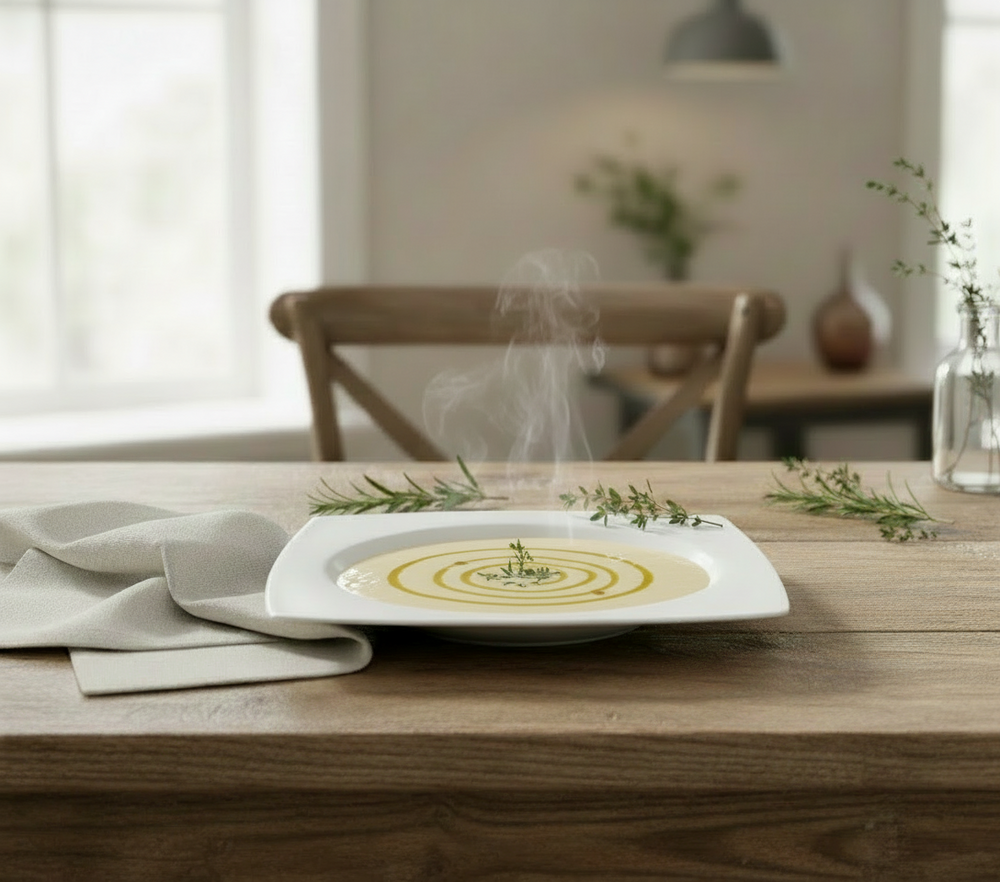 BonBistro Pastaborden Yong Squito 27 x 27 cm - Wit - 6 stuks