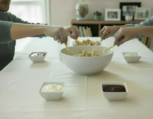 BonBistro Dipschaaltjes Yong Squito 10 x 10 cm - Wit - 6 stuks