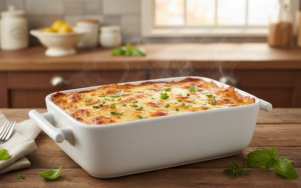 BonBistro Ovenschalen Yong Squito - 19 x 12 x 6 cm / 720 ml - Wit - 2 stuks