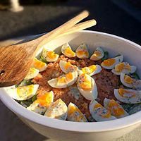 Zalmtartaar salade